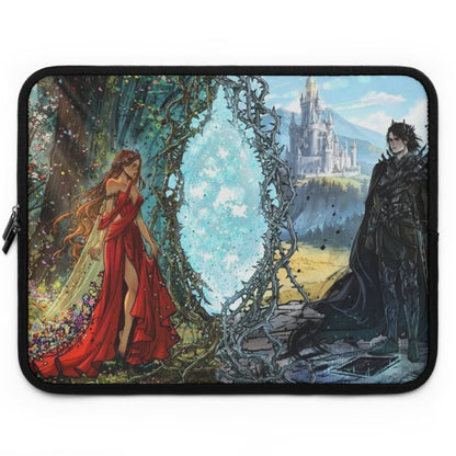Lightlark Fantasy Laptop Sleeve | Isla & Grim | Enchanted Forest and Castle Design