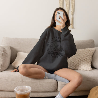 Game of Thrones Inspired Sweatshirt | Westeros Fantasy Crewneck | Dragon & Iron Throne Fan Gift | Unisex Cozy Bookish Sweatshirt