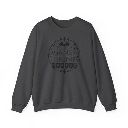 Game of Thrones Inspired Sweatshirt | Westeros Fantasy Crewneck | Dragon & Iron Throne Fan Gift | Unisex Cozy Bookish Sweatshirt
