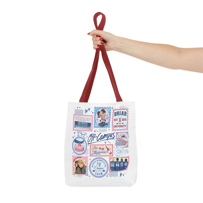 Off Campus Inspired Tote Bag | Hockey Romance Book Lover Tote | Briar U Fan Gift | College Romance Reader Bag | Bookish Market Tote