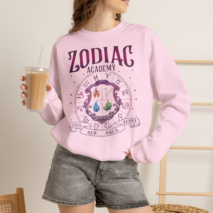 Zodiac Academy Elements Sweatshirt | Fantasy Book Lover Crewneck | Romantasy Reader Gift | Zodiac Academy Inspired Cozy Pullover | Booktok Sweatshirt