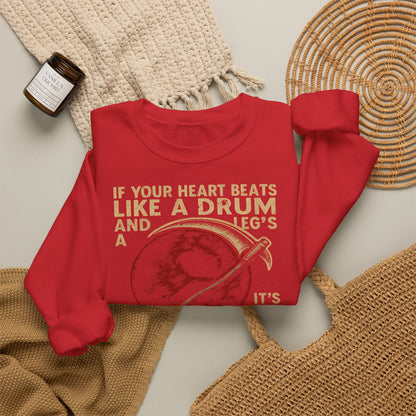Red Rising "If Your Heart Beats Like a Drum" Sweatshirt | Reaper Quote Crewneck | Sci-Fi Fantasy Book Lover Gift | Howler Inspired Pullover