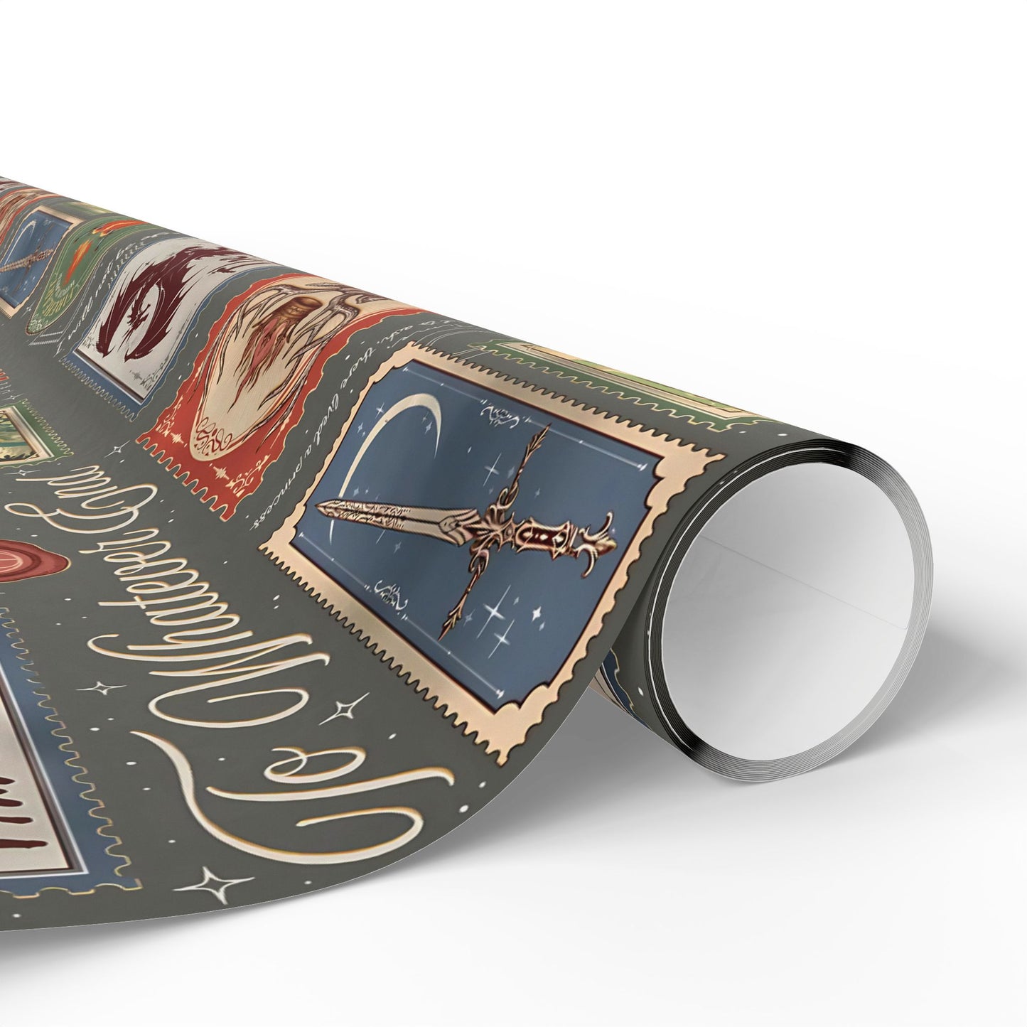 Throne of Glass Wrapping Paper | To Whatever End, Firehart | Fantasy Bookish Gift Wrap | Sarah J Maas Inspired