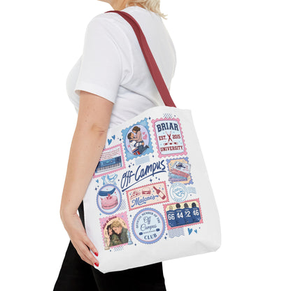 Off Campus Inspired Tote Bag | Hockey Romance Book Lover Tote | Briar U Fan Gift | College Romance Reader Bag | Bookish Market Tote