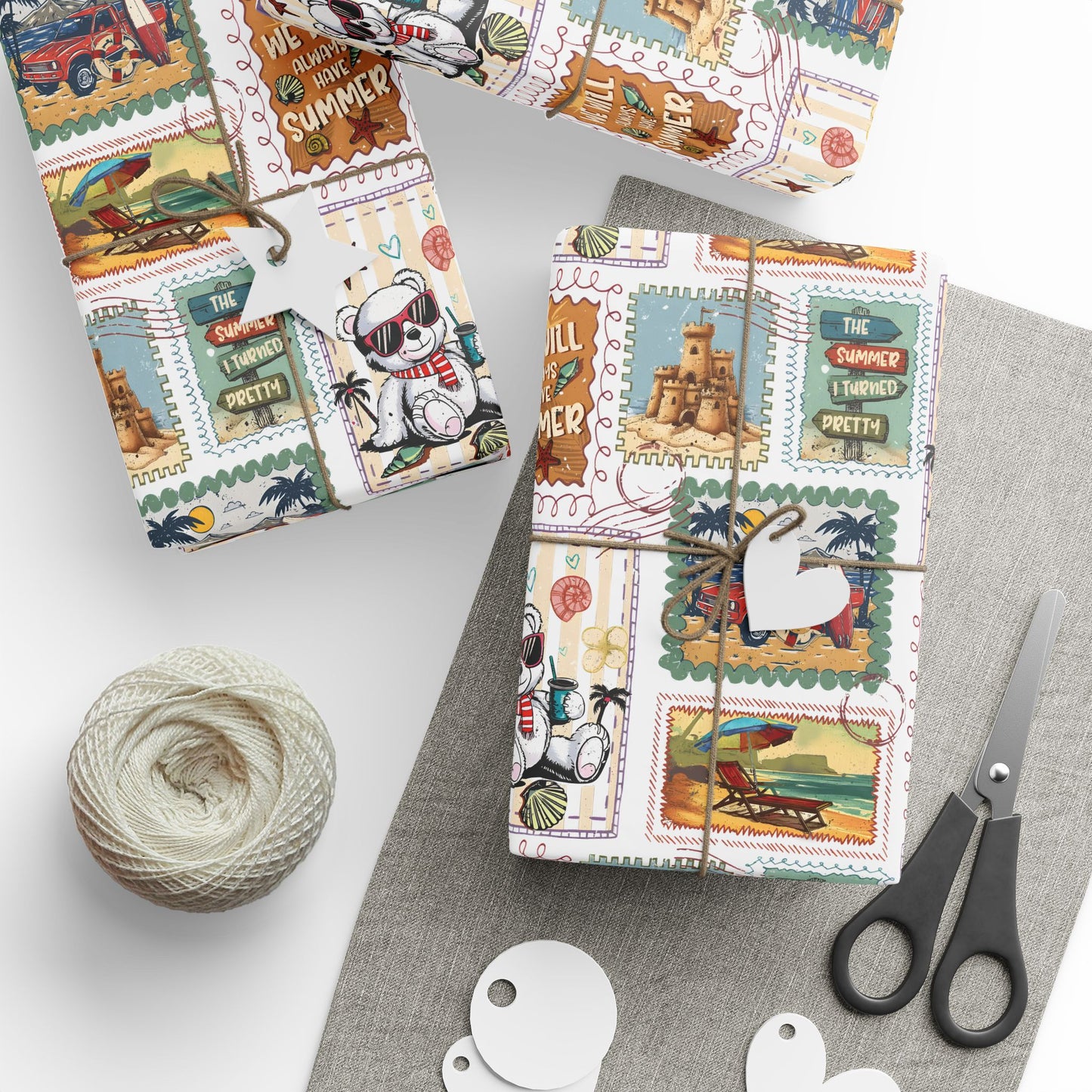 The Summer I Turned Pretty Wrapping Paper | Cousins Beach Gift Wrap | Bookish Wrapping Paper