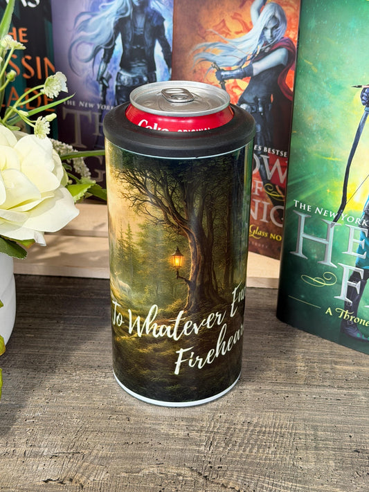 Throne of Glass Inspired 4 in 1 Can Cooler | To Whatever End Fireheart Quote | Aelin Galathynius Tumbler | Fantasy Bookish Cup | Reader Gift