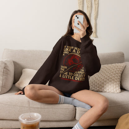 Red Rising "If Your Heart Beats Like a Drum" Sweatshirt | Reaper Quote Crewneck | Sci-Fi Fantasy Book Lover Gift | Howler Inspired Pullover