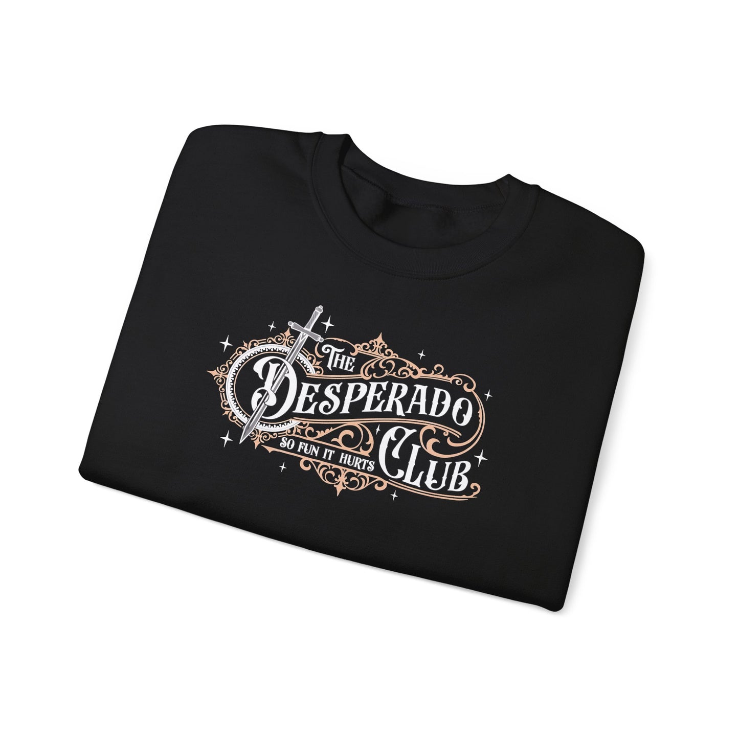 Desperado Club Sweatshirt | Dungeon Crawler Carl Inspired Crewneck | Bookish Fantasy Gamer Gift | Princess Donut Fan Sweatshirt