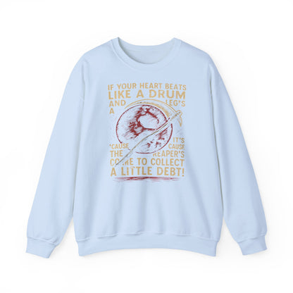 Red Rising "If Your Heart Beats Like a Drum" Sweatshirt | Reaper Quote Crewneck | Sci-Fi Fantasy Book Lover Gift | Howler Inspired Pullover