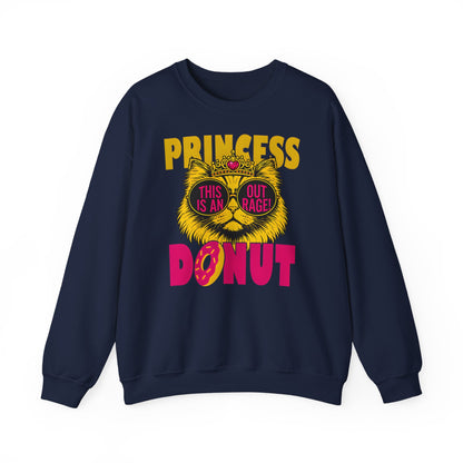 Princess Donut "This Is an Outrage!" Sweatshirt | Dungeon Crawler Carl Inspired Crewneck | Princess Donut Fan Gift | Funny Cat Sweatshirt