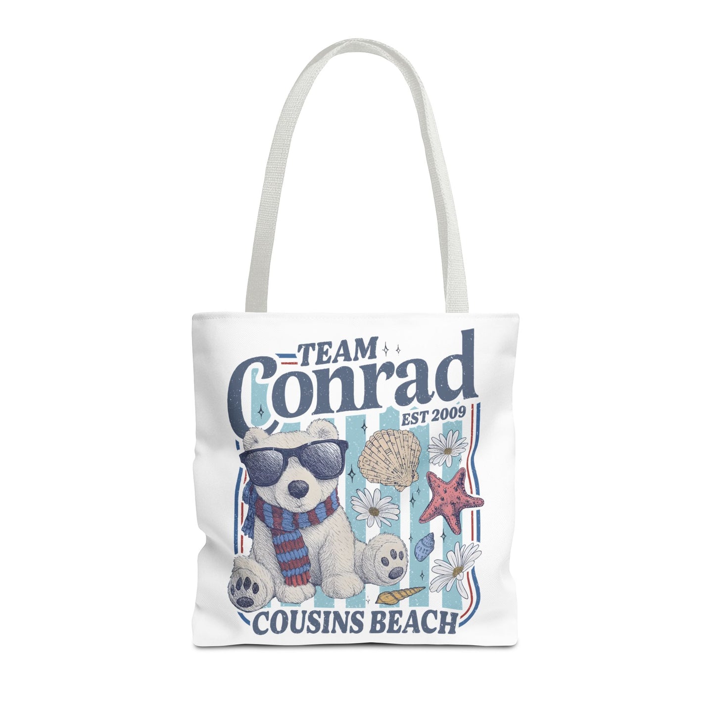 Summer I turned Pretty | Team Conrad Tote Bag | Junior Mint Bear Cousins Beach Tote | Summer Romance Book Bag