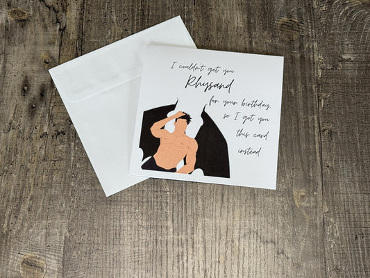 Rhysand Birthday Card – Funny ACOTAR Inspired Fantasy Greeting Card