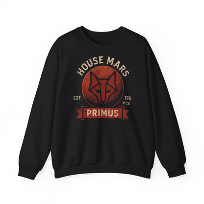 House Mars Primus Sweatshirt | Red Rising Inspired Crewneck | Howler Fan Gift | Sci-Fi Book Lover Sweatshirt | Mars Society Pullover