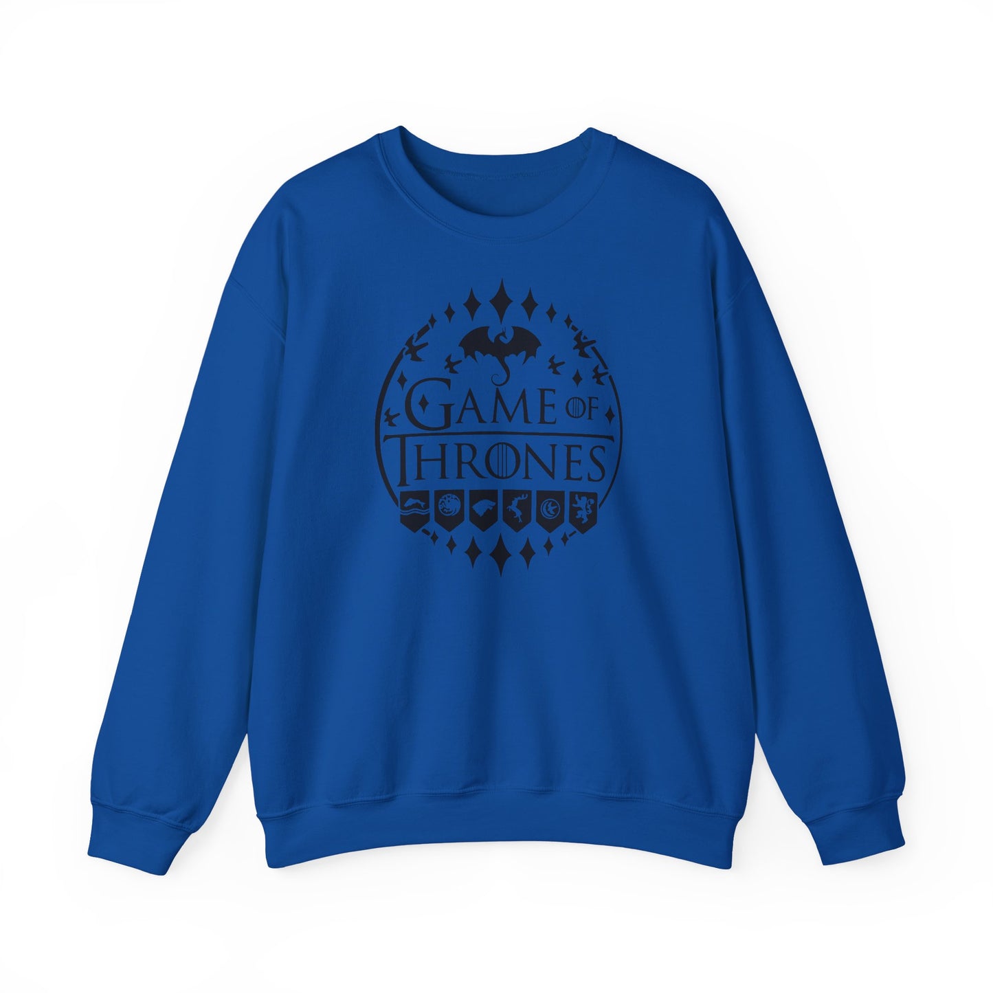 Game of Thrones Inspired Sweatshirt | Westeros Fantasy Crewneck | Dragon & Iron Throne Fan Gift | Unisex Cozy Bookish Sweatshirt