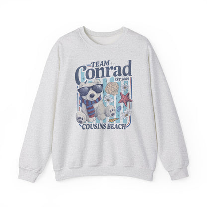 Team Conrad Sweatshirt | Cousins Beach Retro Sweatshirt | Summer I Turned Pretty Inspired Crewneck | Beach Romance Bookish Gift