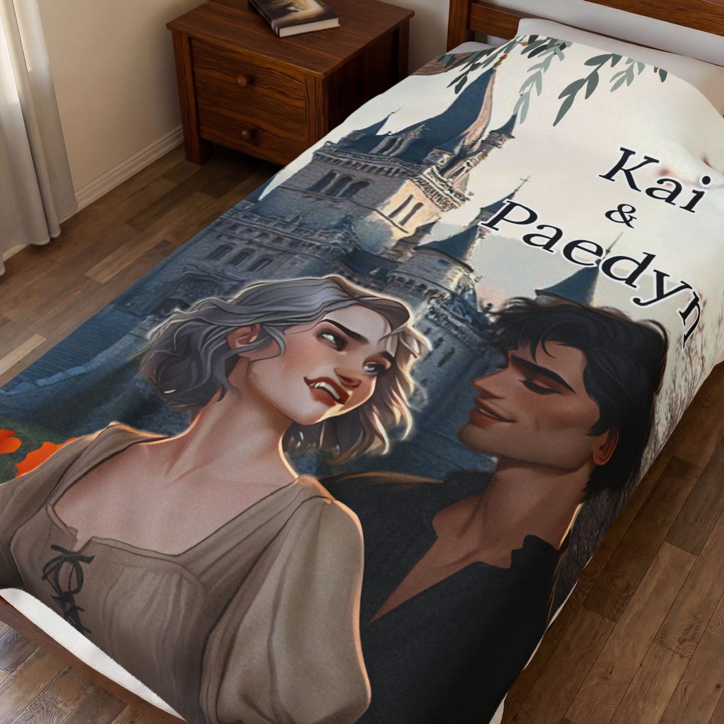 Powerless-Inspired Kai & Paedyn Fairytale Castle Blanket
