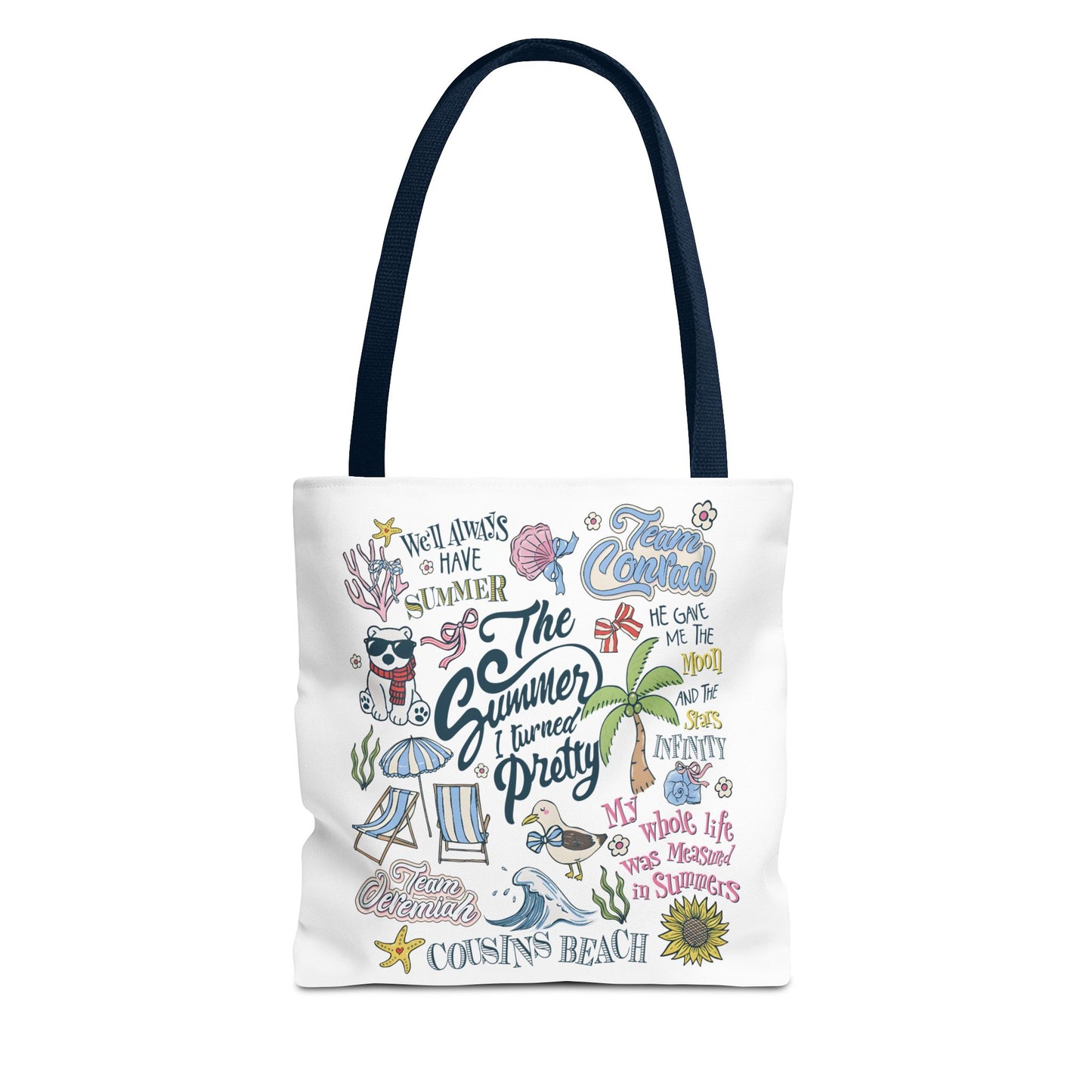 The Summer I Turned Pretty | Cousins Beach Tote Bag | Team Conrad & Jeremiah Bookish Bag