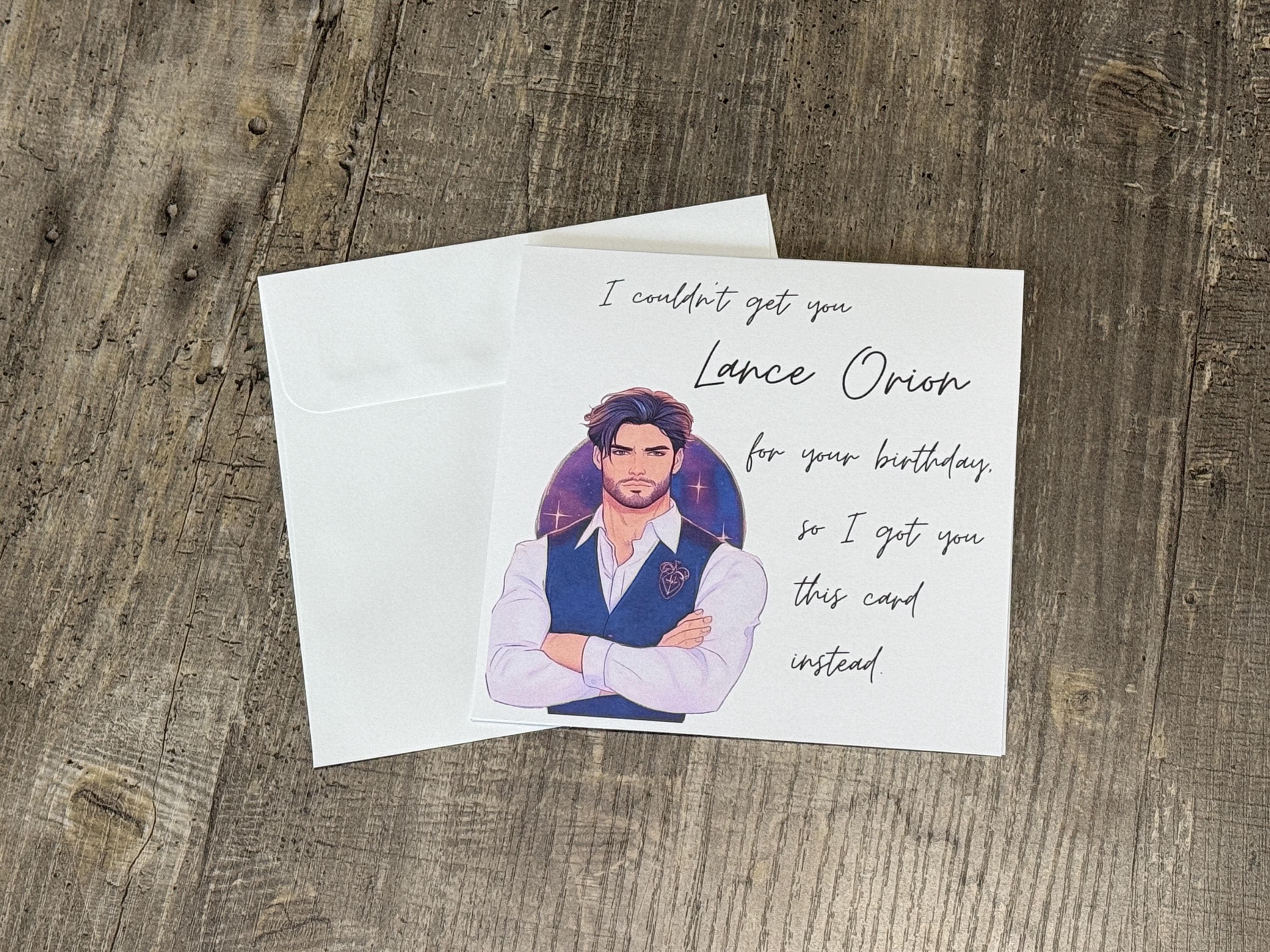 Zodiac Academy Lance Orion Birthday Card | Funny Bookish Greeting for Fantasy Readers