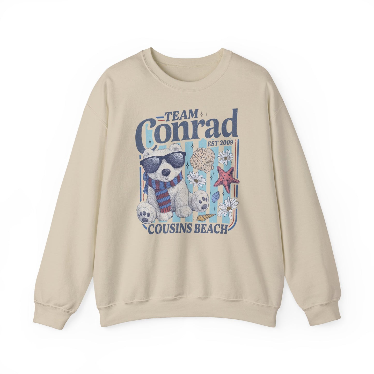 Team Conrad Sweatshirt | Cousins Beach Retro Sweatshirt | Summer I Turned Pretty Inspired Crewneck | Beach Romance Bookish Gift
