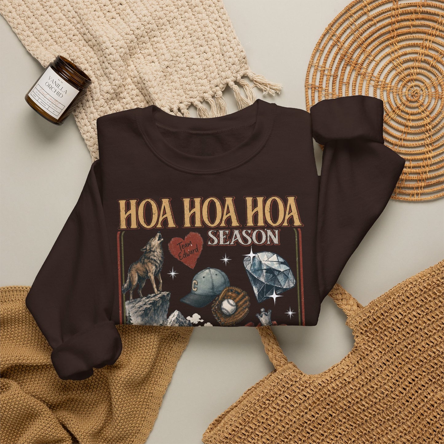 HOA HOA HOA Season Sweatshirt | Twilight Inspired Crewneck | Team Edward Inspired Book Lover Sweatshirt | Cozy Fall Reader Gift