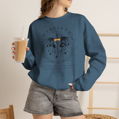 Basgiath War College Sweatshirt | Fourth Wing Inspired Crewneck | Dragon Rider Fantasy Sweatshirt | Romantasy Book Lover Gift | Violet Sorrengail Fan