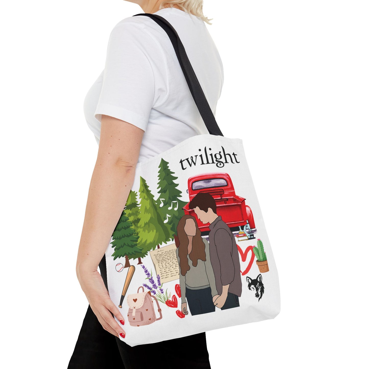 Twilight Inspired Tote Bag | Bookish Linen Bag | Forest Romance Aesthetic