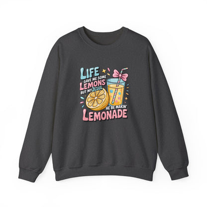 Life Gave Me Lemons But My Jesus He Be Makin' Lemonade Sweatshirt | Christian Sweatshirt | Forrest Frank Inspired Crewneck | Faith Graphic Pullover | Cute Christian Gift