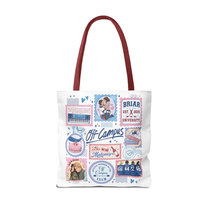 Off Campus Inspired Tote Bag | Hockey Romance Book Lover Tote | Briar U Fan Gift | College Romance Reader Bag | Bookish Market Tote
