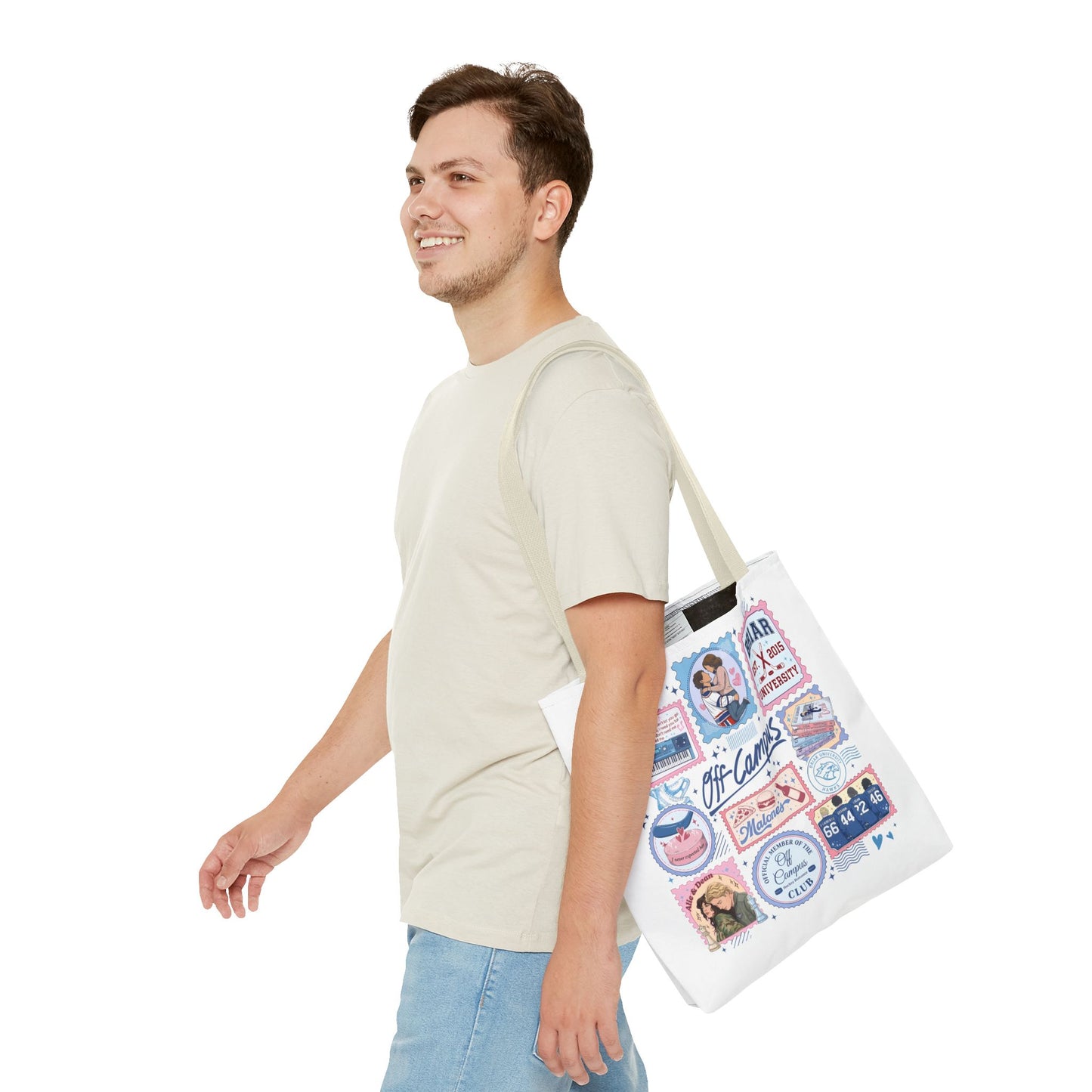Off Campus Inspired Tote Bag | Hockey Romance Book Lover Tote | Briar U Fan Gift | College Romance Reader Bag | Bookish Market Tote