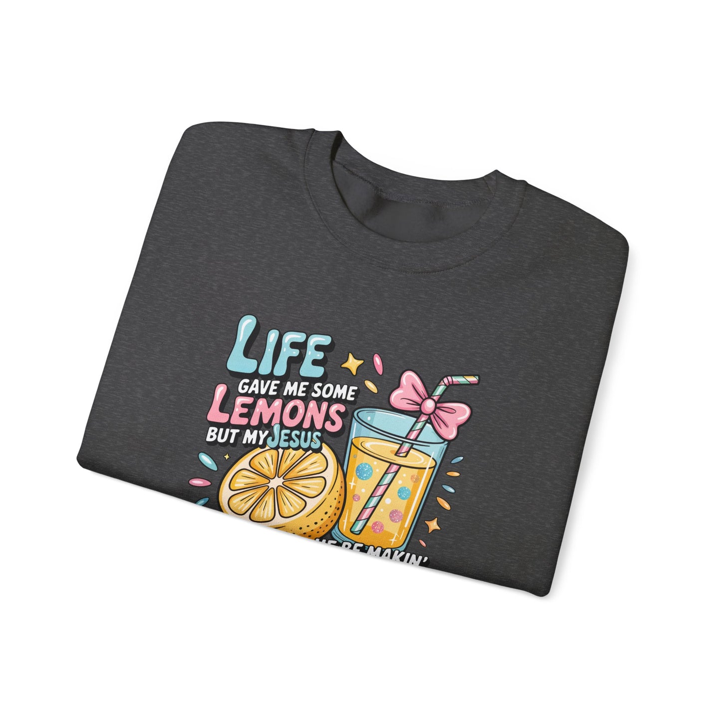 Life Gave Me Lemons But My Jesus He Be Makin' Lemonade Sweatshirt | Christian Sweatshirt | Forrest Frank Inspired Crewneck | Faith Graphic Pullover | Cute Christian Gift
