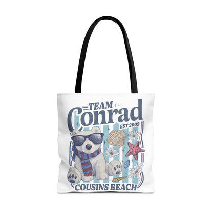 Summer I turned Pretty | Team Conrad Tote Bag | Junior Mint Bear Cousins Beach Tote | Summer Romance Book Bag
