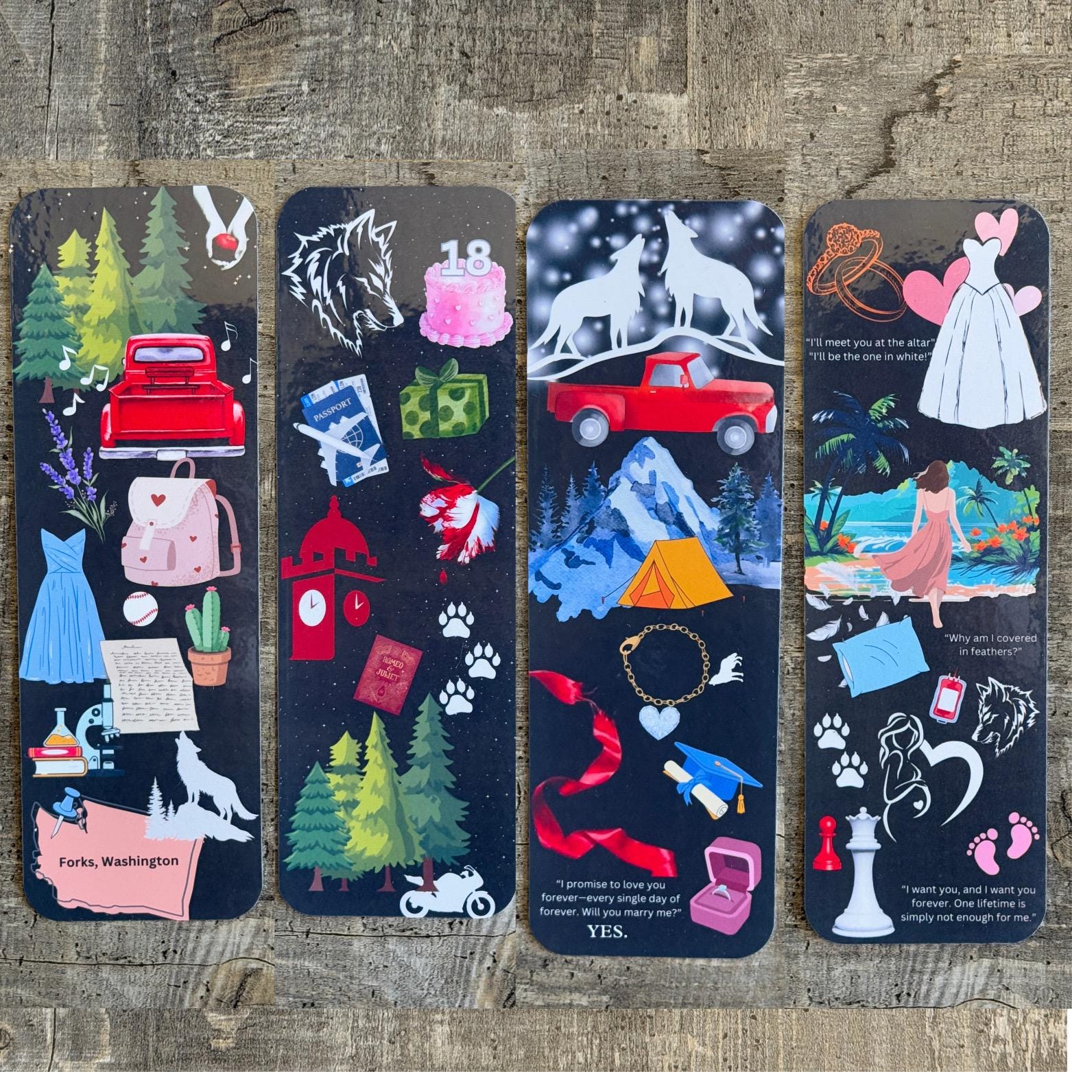 Twilight Themed Bookmarks