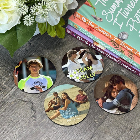 The Summer I Turned Pretty Coaster Set | Team Jelly Beach Romance Fan Art Gift