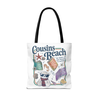 The Summer I Turned Pretty Cousins Beach Tote Bag | Junior Mint Teddy Bear | Bookish Summer Romance Tote