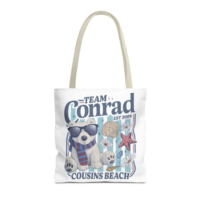 Summer I turned Pretty | Team Conrad Tote Bag | Junior Mint Bear Cousins Beach Tote | Summer Romance Book Bag