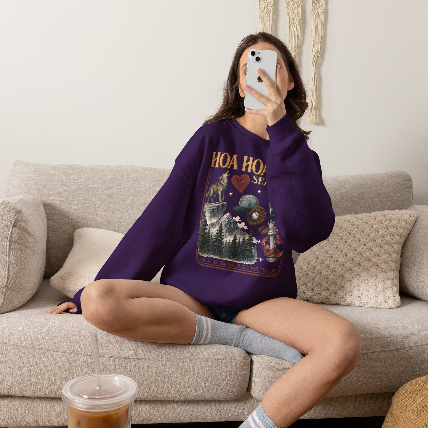 HOA HOA HOA Season Sweatshirt | Twilight Inspired Crewneck | Team Edward Inspired Book Lover Sweatshirt | Cozy Fall Reader Gift