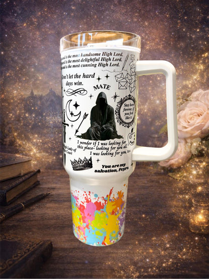 ACOTAR Inspired 40oz Tumbler | Velaris City of Starlight | Bookish Fantasy Cup | A Court of Thorns and Roses Fan Gift