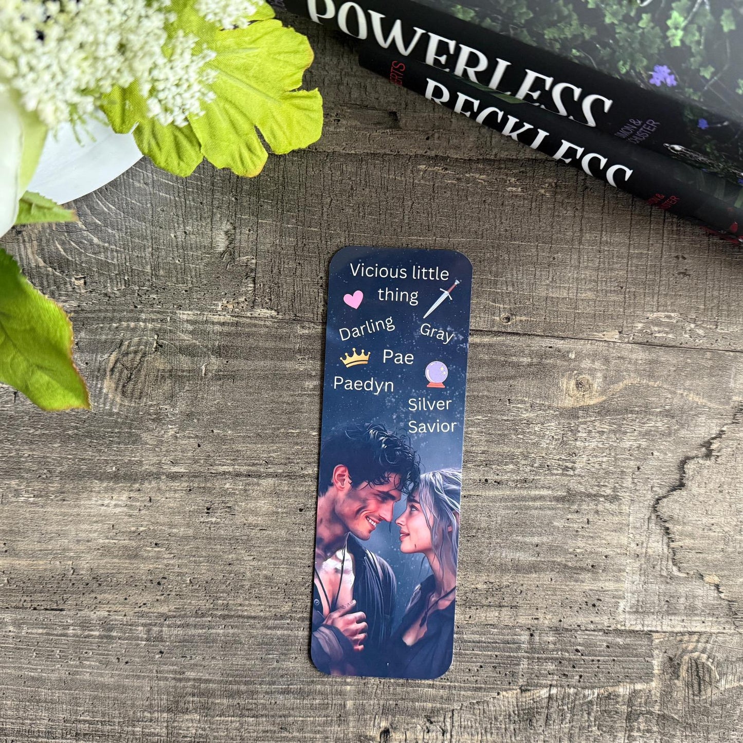 Powerless Inspired Bookmark Set | Lauren Roberts Bookish Gifts | Character Art + Quotes | Paedyn & Kitt | Enemies to Lovers