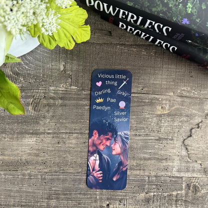 Powerless Inspired Bookmark Set | Lauren Roberts Bookish Gifts | Character Art + Quotes | Paedyn & Kitt | Enemies to Lovers