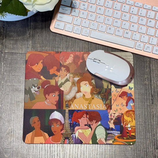 Anastasia Movie Inspired Mousepad | Retro Animation Collage Desk Decor