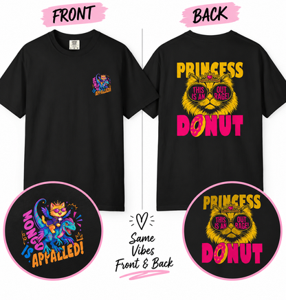 Princess Donut This Is an Outrage Tee, Dungeon Crawler Carl, view 6