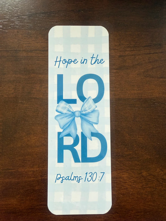 Faith Bookmark | Hope in The Lord | Psalm 130:7