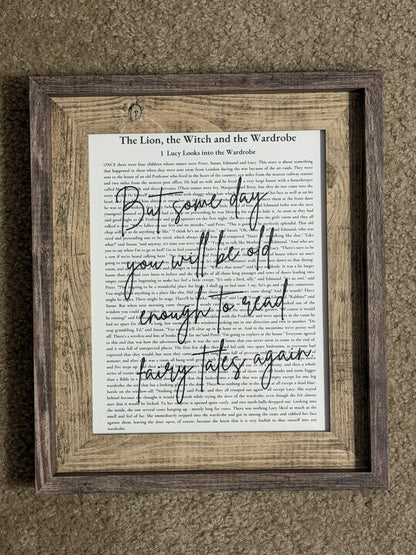 Bookish Frame | The Lion, the Witch and the Wardrobe