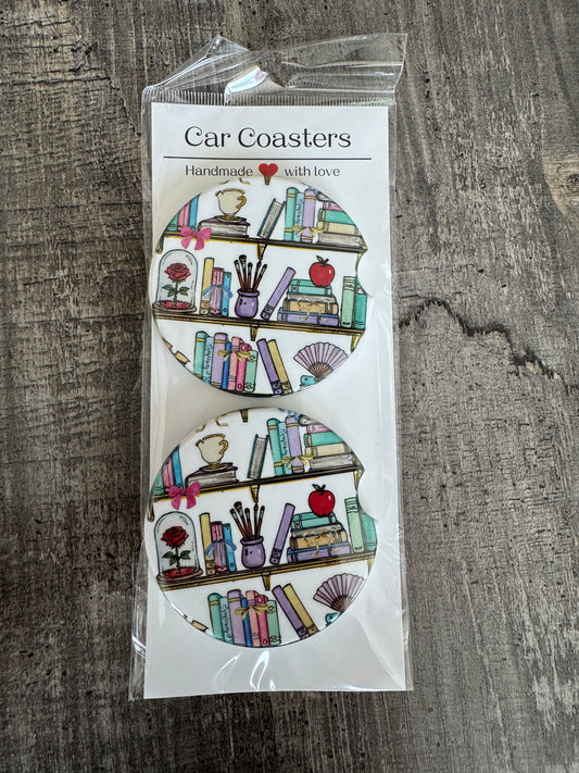 Fantasy Car Coasters | Bookish Bookshelf