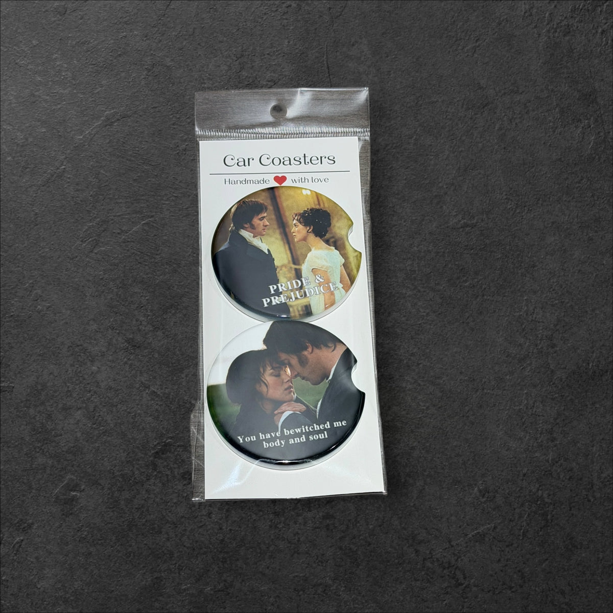 Pride & Prejudice Car Coaster Set
