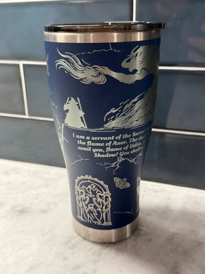 Gandolff LOTR 30oz Engraved Tumbler