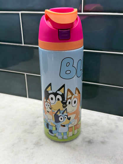Bluey Pink 24oz Owala Style Tumbler