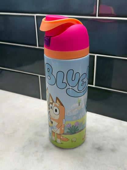 Bluey Pink 24oz Owala Style Tumbler