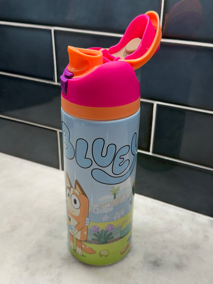 Bluey Pink 24oz Owala Style Tumbler