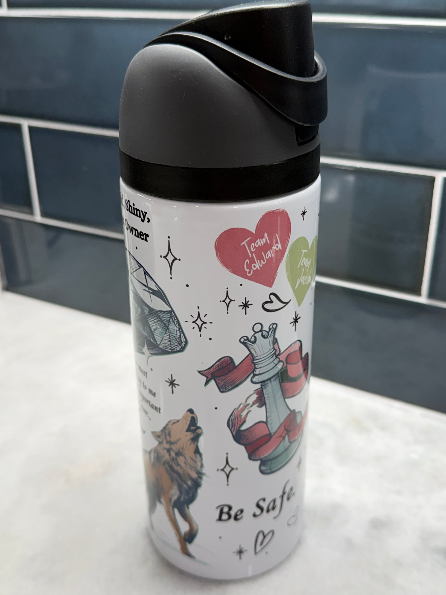 Twilight White 24oz Owala Style Tumbler